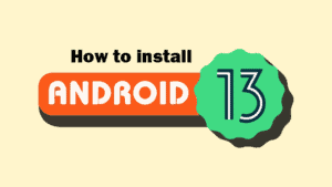 how to install android 13