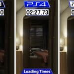 PS3,PS4,PS5でのロード時間の違い。PS5は他2機種に比べて5倍程度高速だ