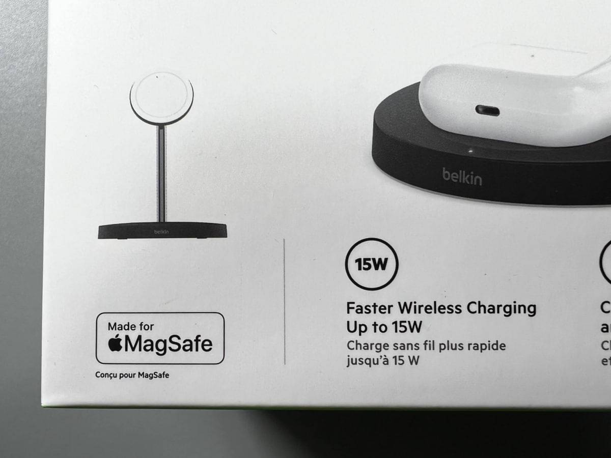 Belkin WIZ010の外箱左下に印刷されている「Made for MagSafe」のマーク拡大