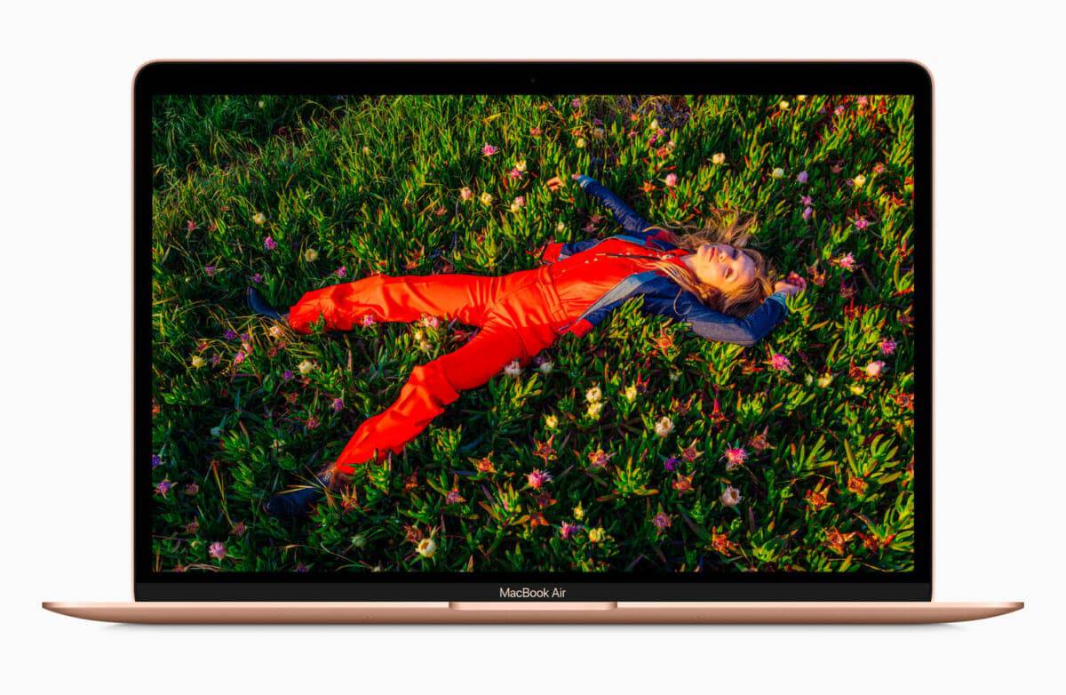 Apple new macbookair gold retina display screen 11102020