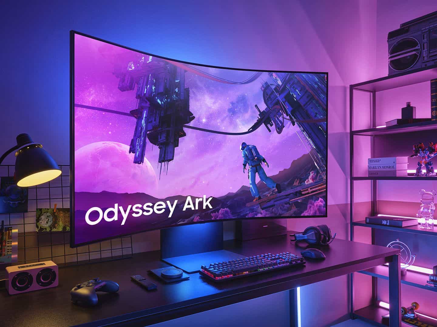 Samsungが55インチの曲面巨大ゲーミングモニター「Odyssey Ark」を販売開始