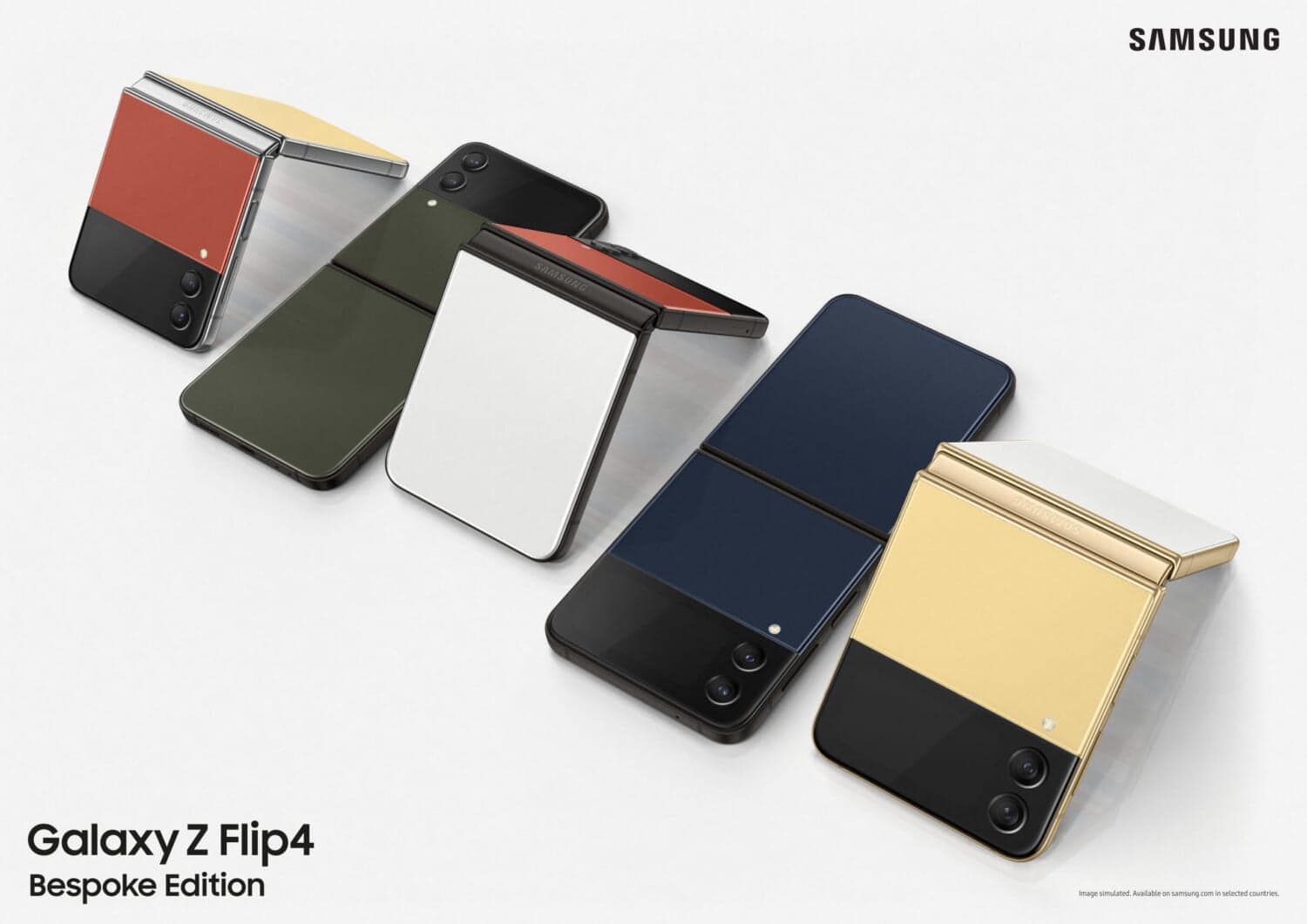 Samsungが新型折りたたみ式スマートフォン「Galaxy Z Flip 4」を海外で発表