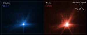 Webb and Hubble capture detailed views of DART impact 1024x409 1