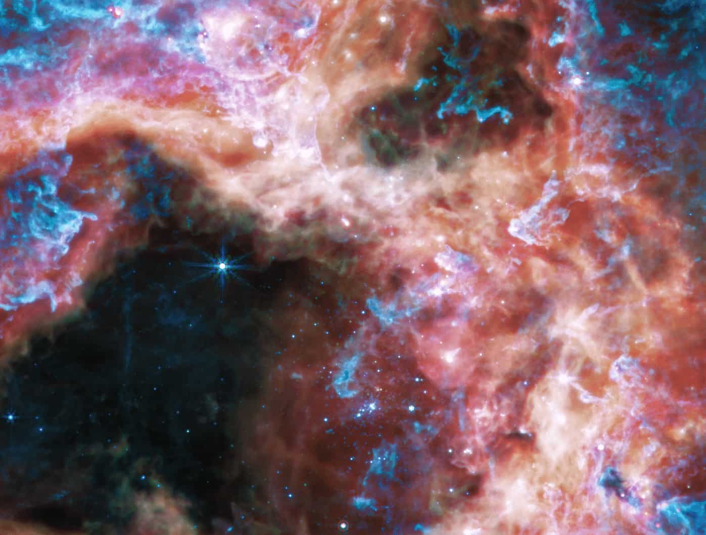 ジェイムズ・ウェッブ宇宙望遠鏡がタランチュラ星雲の驚くべき美しい姿を写し出す