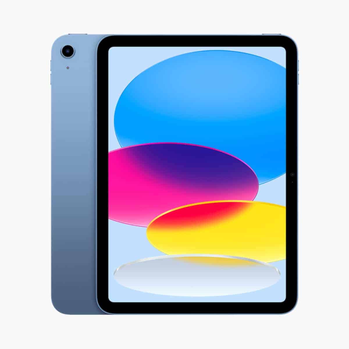 Apple iPad 10th gen blue 2up 221018