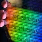 Intel silicon spin qubit wafer