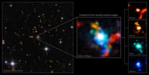 Webb s view around the extremely red quasar SDSS J165202.64 172852.3