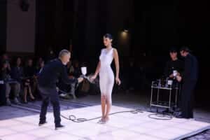 bella hadid spray on dress ss23 2