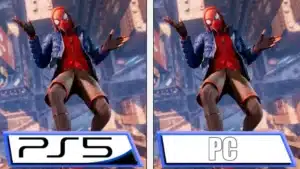 Spider Man Miles Morales PC PS5 comparison video