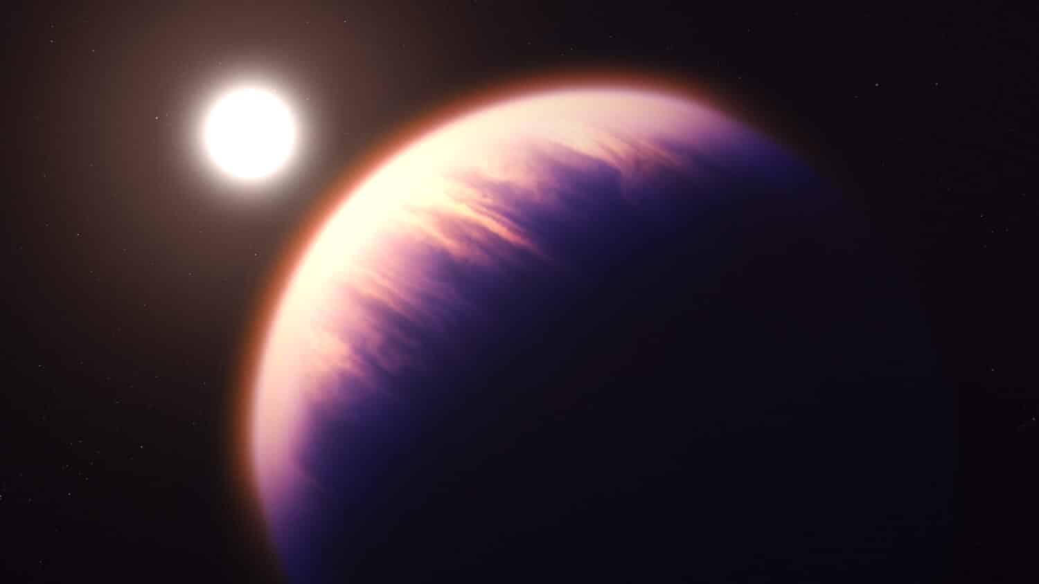 ジェイムズ・ウェッブ宇宙望遠鏡が太陽系外惑星 「WASP-39 b」の大気中に活発な化学反応と雲の兆候を検出
