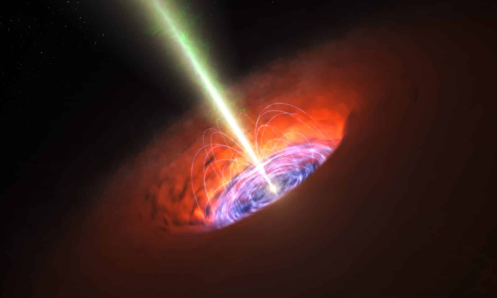 ブラックホールは1億年もの間“ゲップ”をしている