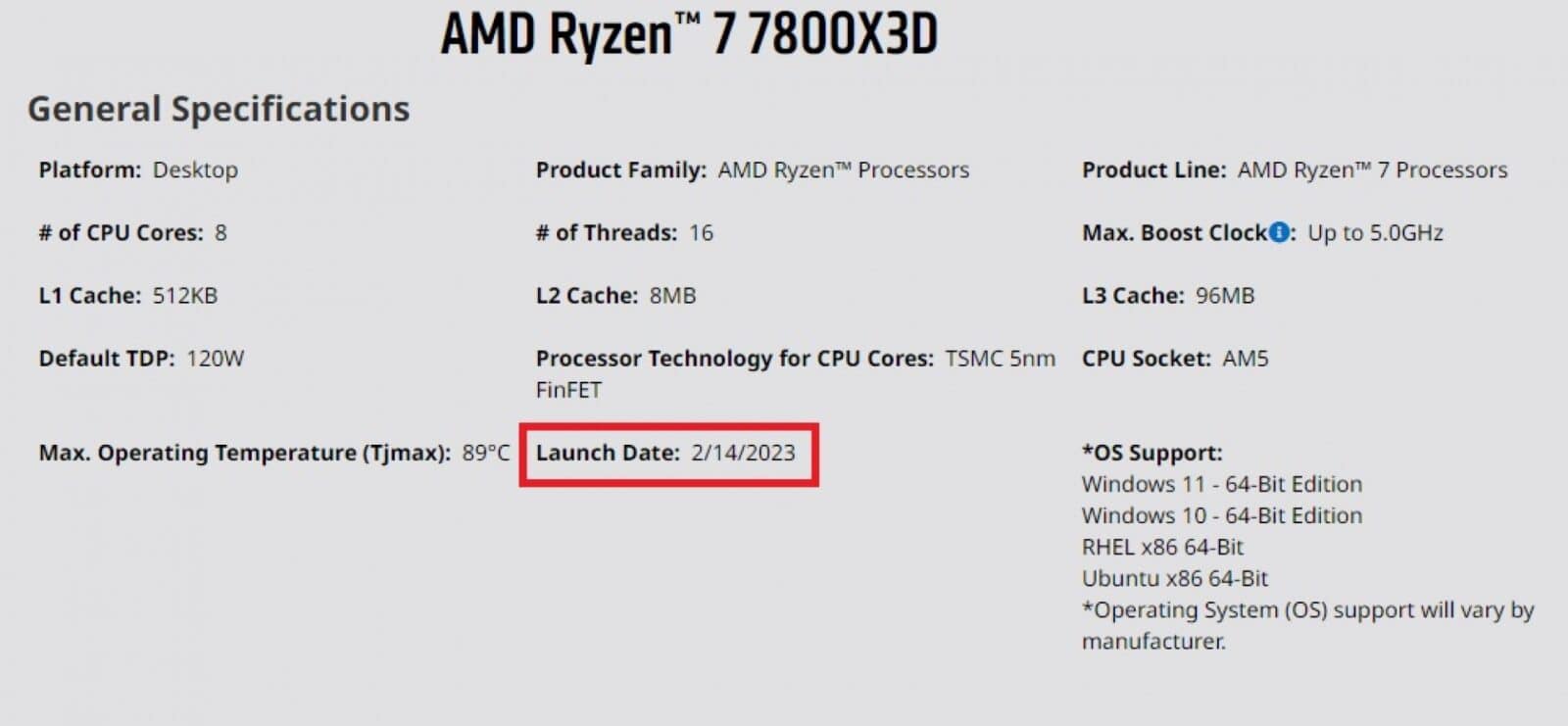 AMD Ryzen 7000 X3D 3D V Cache CPUs Launch Date