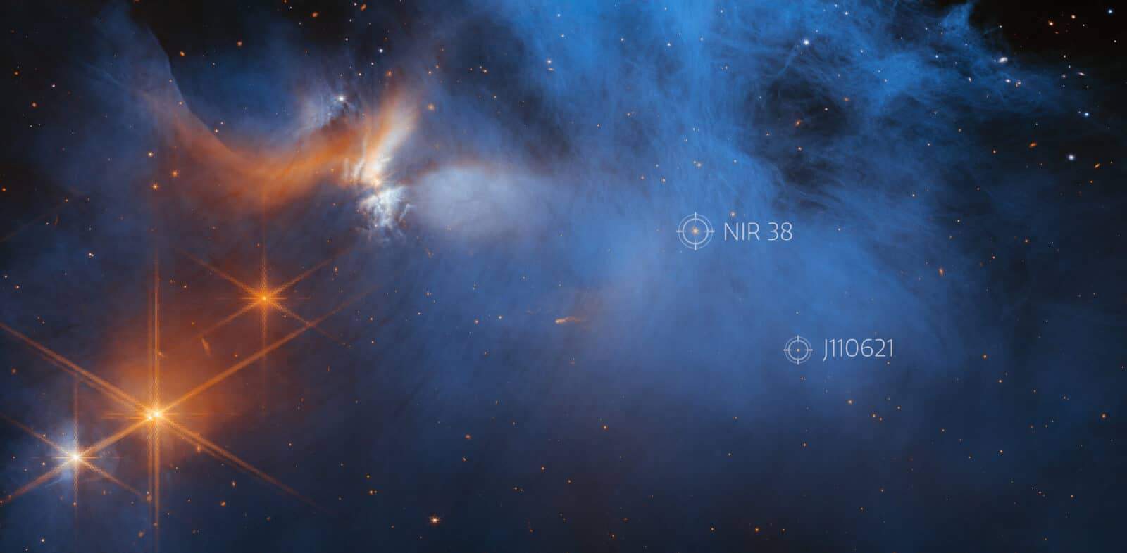 Webb s View of the Molecular Cloud Chameleon I Annotated pillars