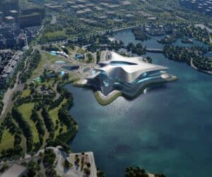 ZHA Chengdu Science Fiction Museum Render by Atchain 2 lores