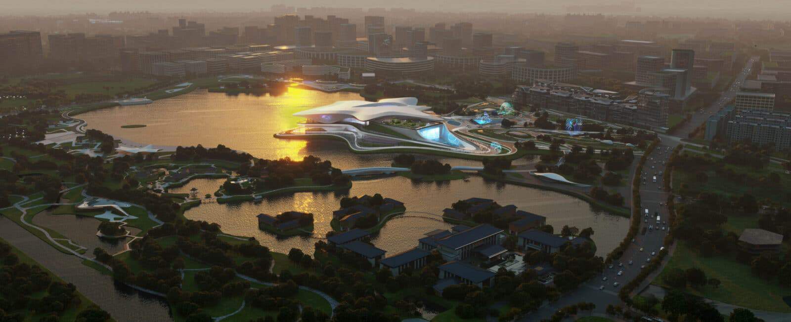 ZHA Chengdu Science Fiction Museum Render by Atchain 7 lores 2652x1080 1