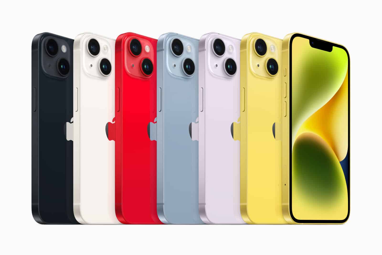 Apple iPhone 14 color lineup 230307