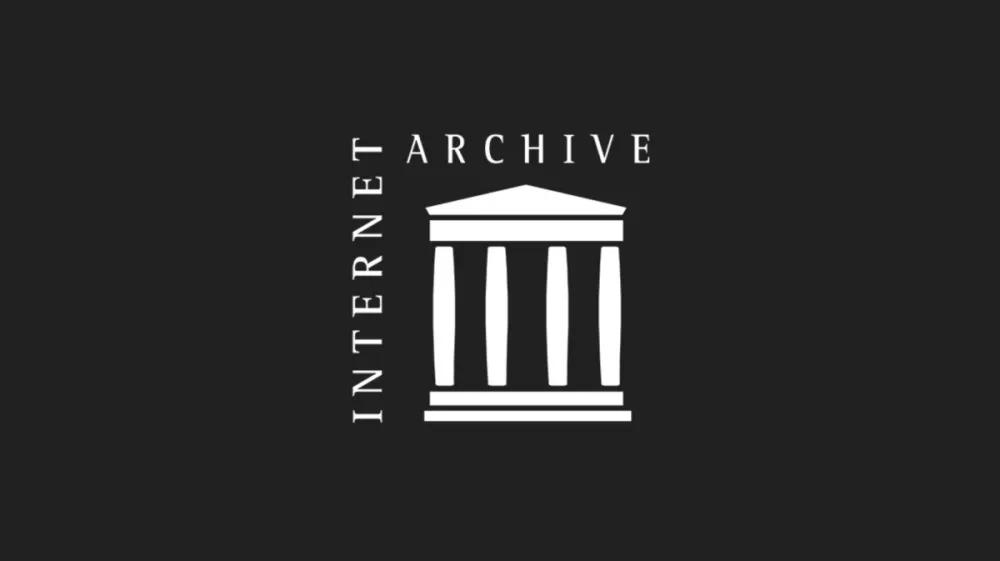 Internet archive white letters on black 1