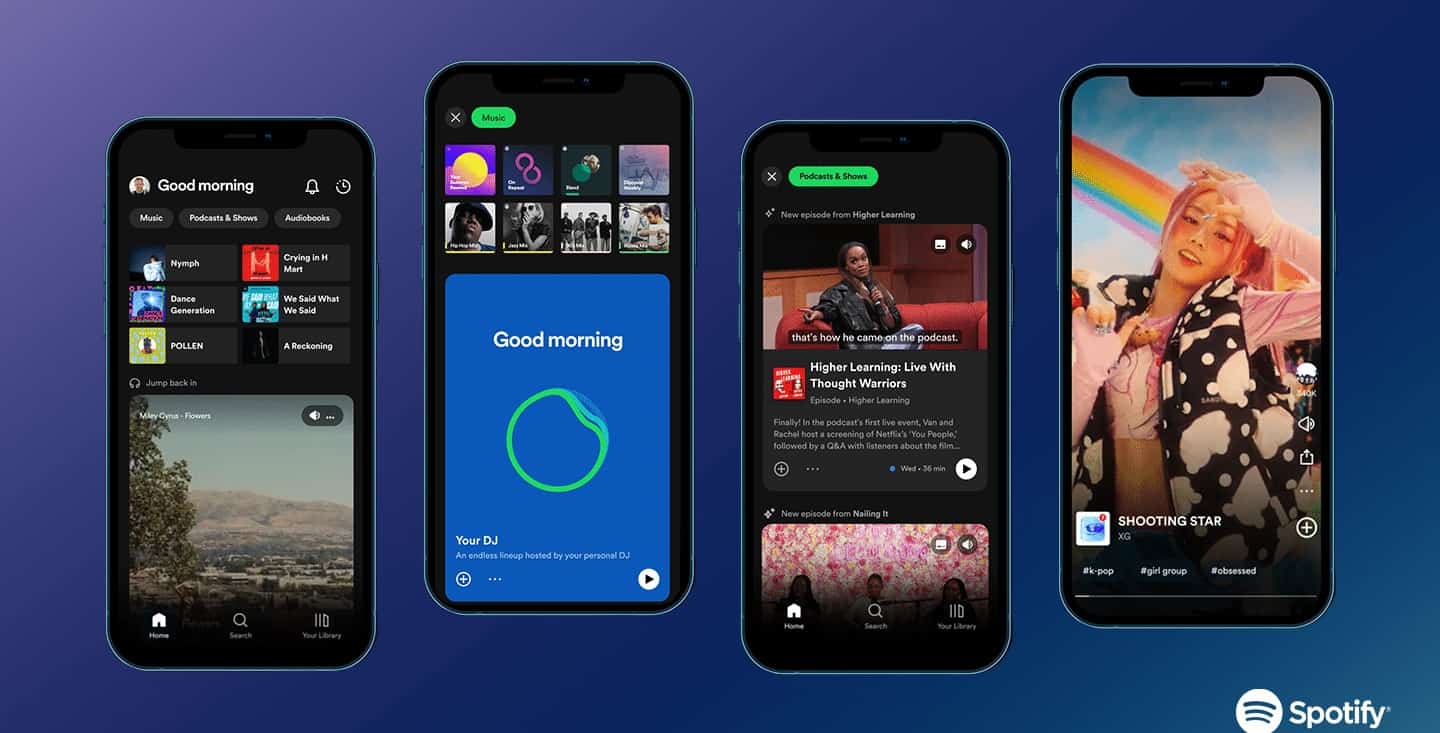 Spotify、アプリデザインを“TikTok”風に再構築