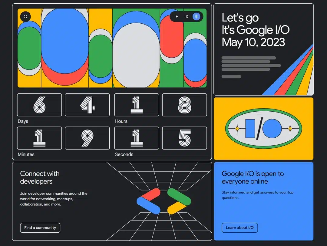 google io 2023 tablet ui