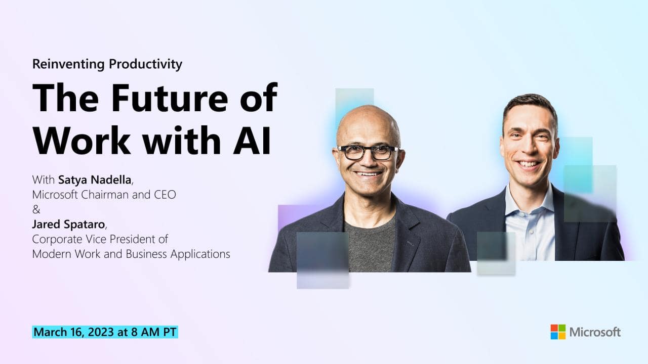 Microsoft、AIによる「仕事の未来」を語るオンラインイベントを3月17日に開催