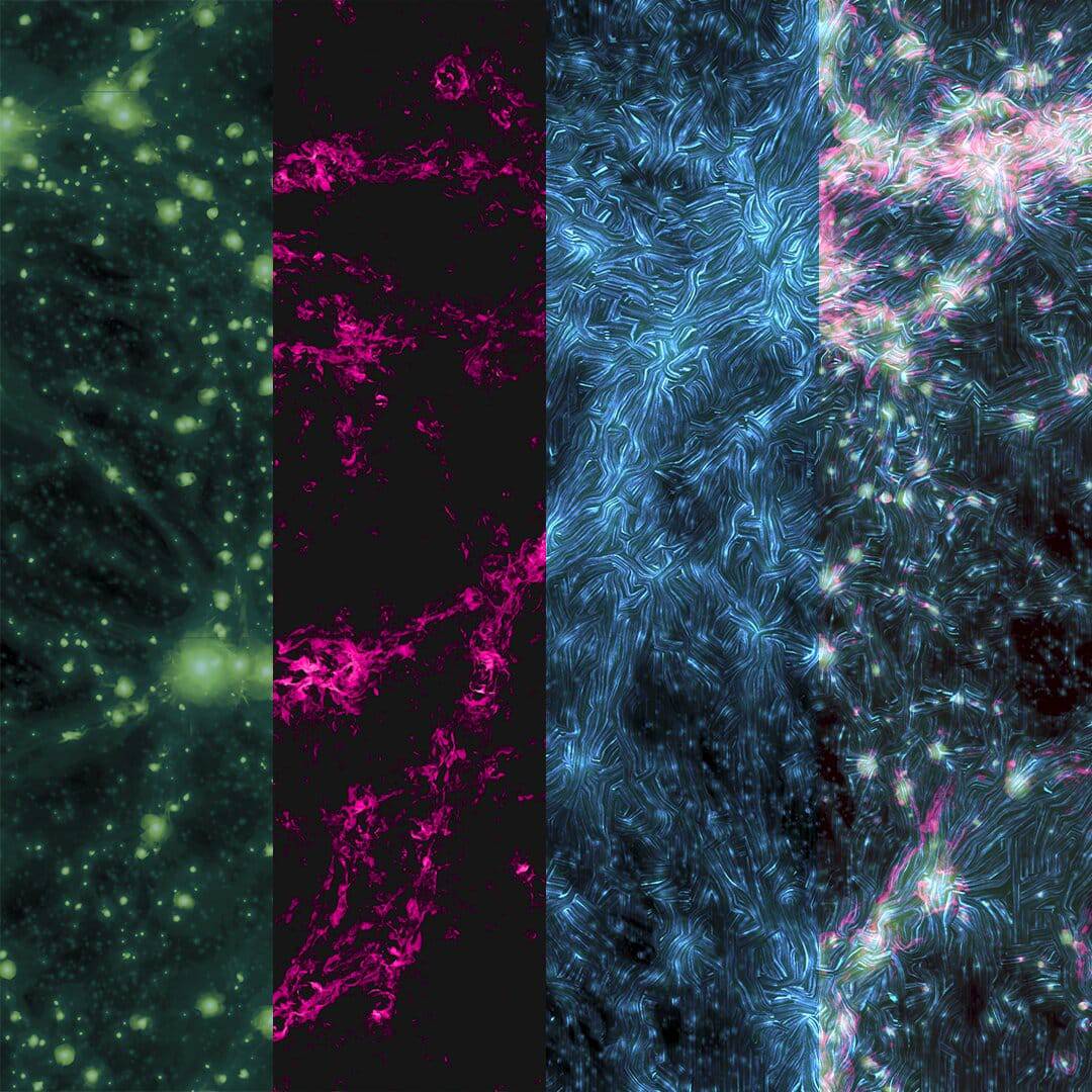 宇宙最大の構造物「宇宙の網」を揺るがす銀河系サイズの衝撃波を発見