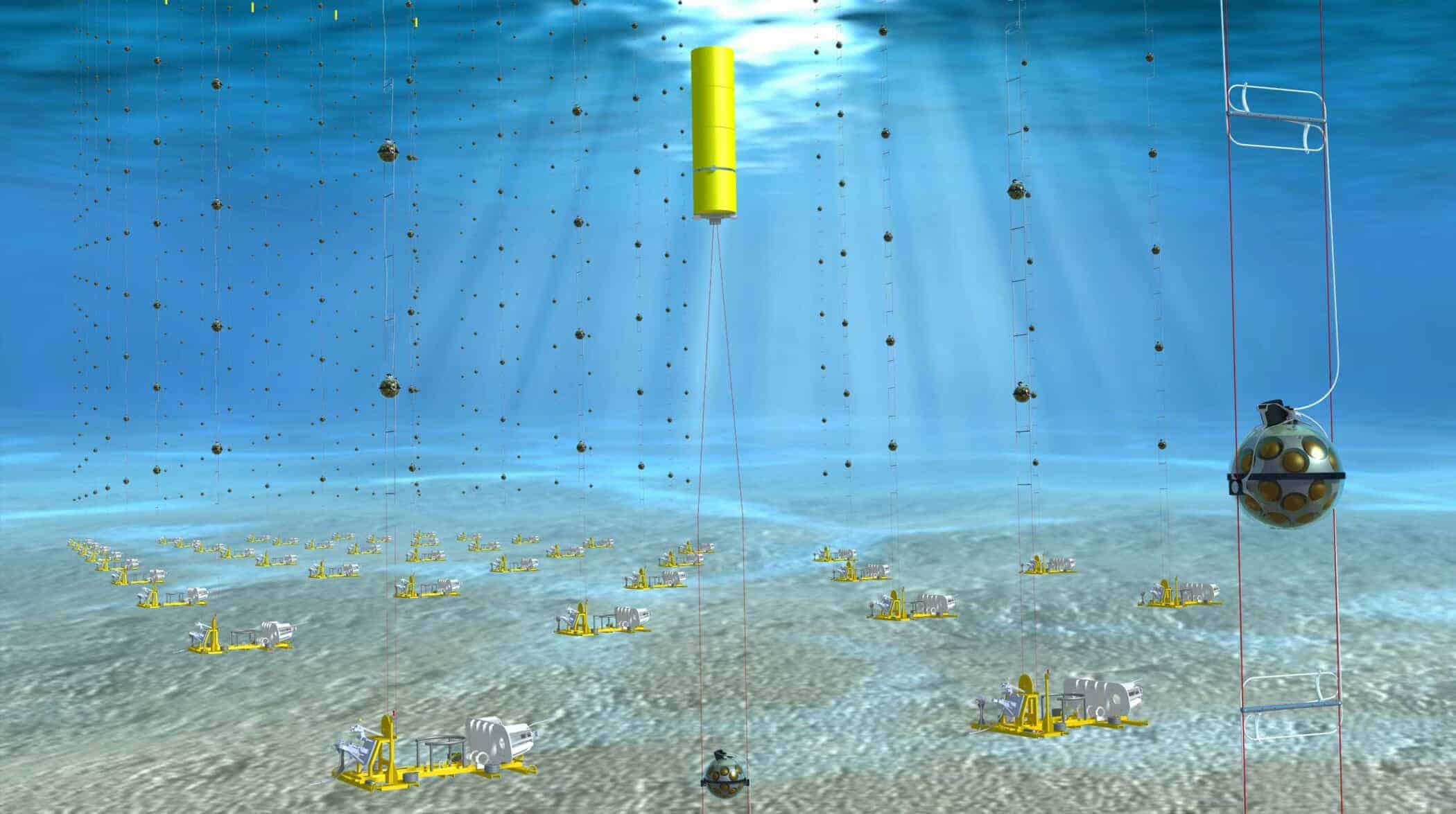 中国で深海ニュートリノ検出器の建設が進行中