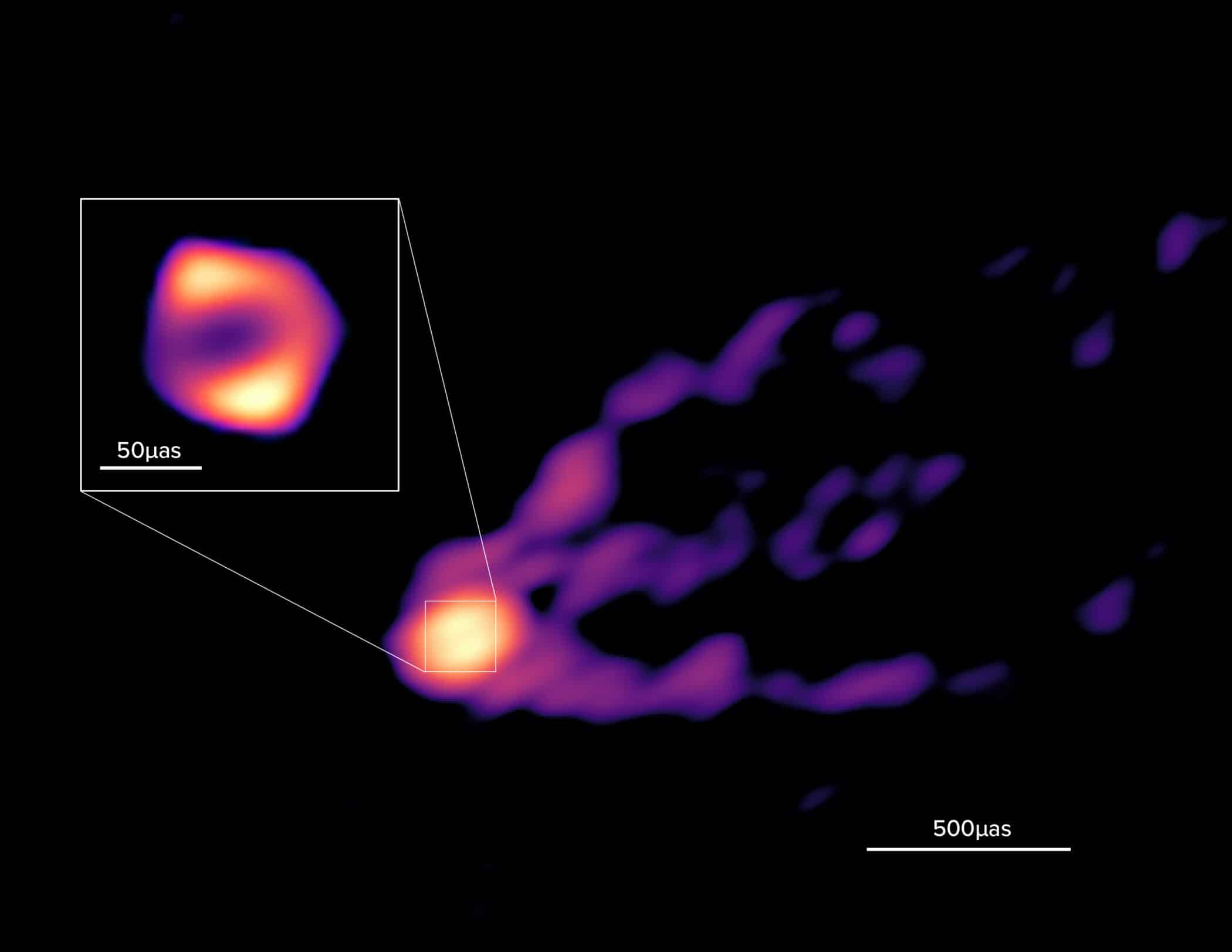 M87 science image labels revised