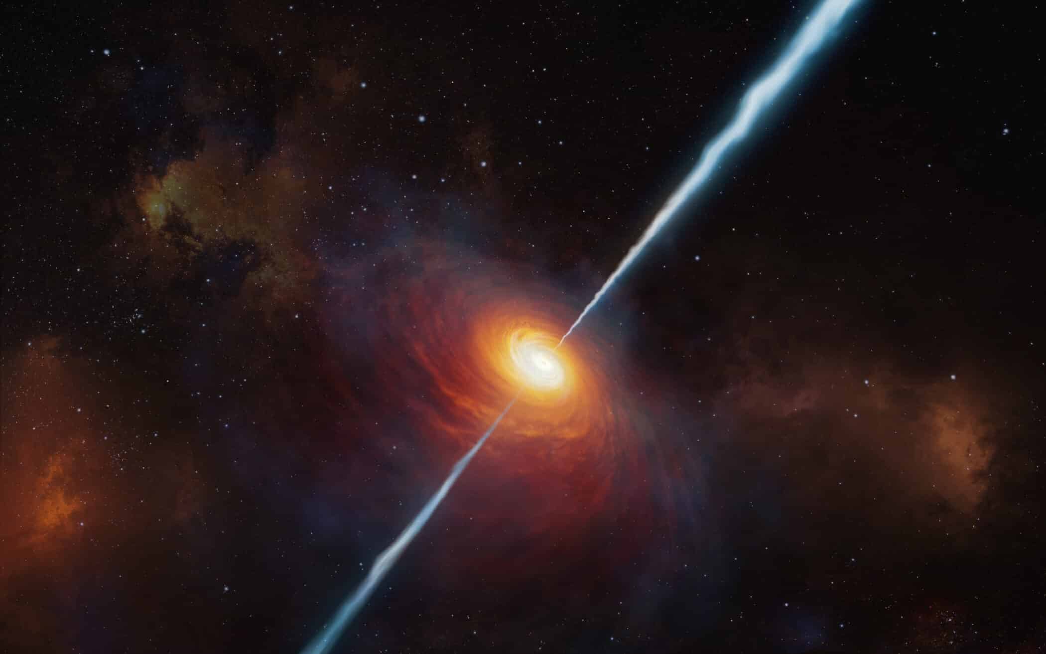 宇宙で最も明るい現象「クエーサー」の発生が銀河同士の衝突である可能性が示される