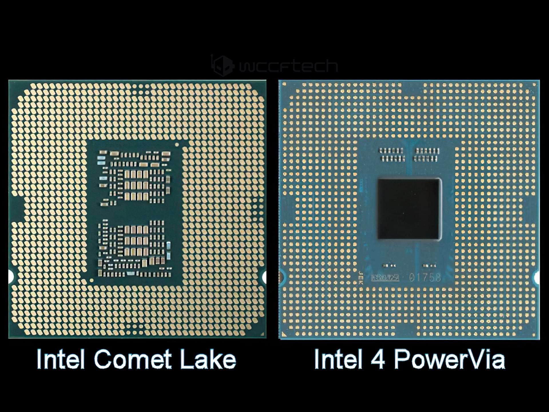 Intel 4 PoweVia Chip E Core CPU Custom