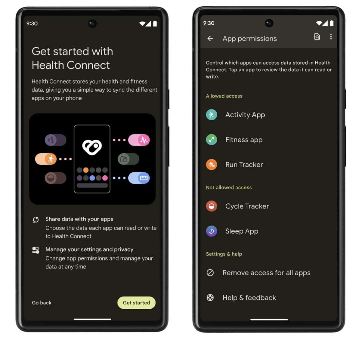 health connect android 14