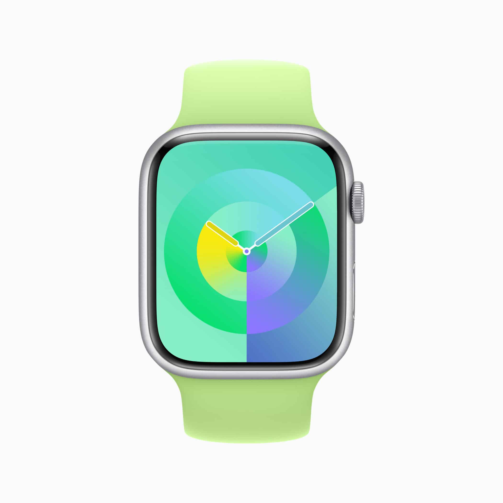 Apple WWDC23 watchOS 10 new Watch faces Palette Emerald 230605