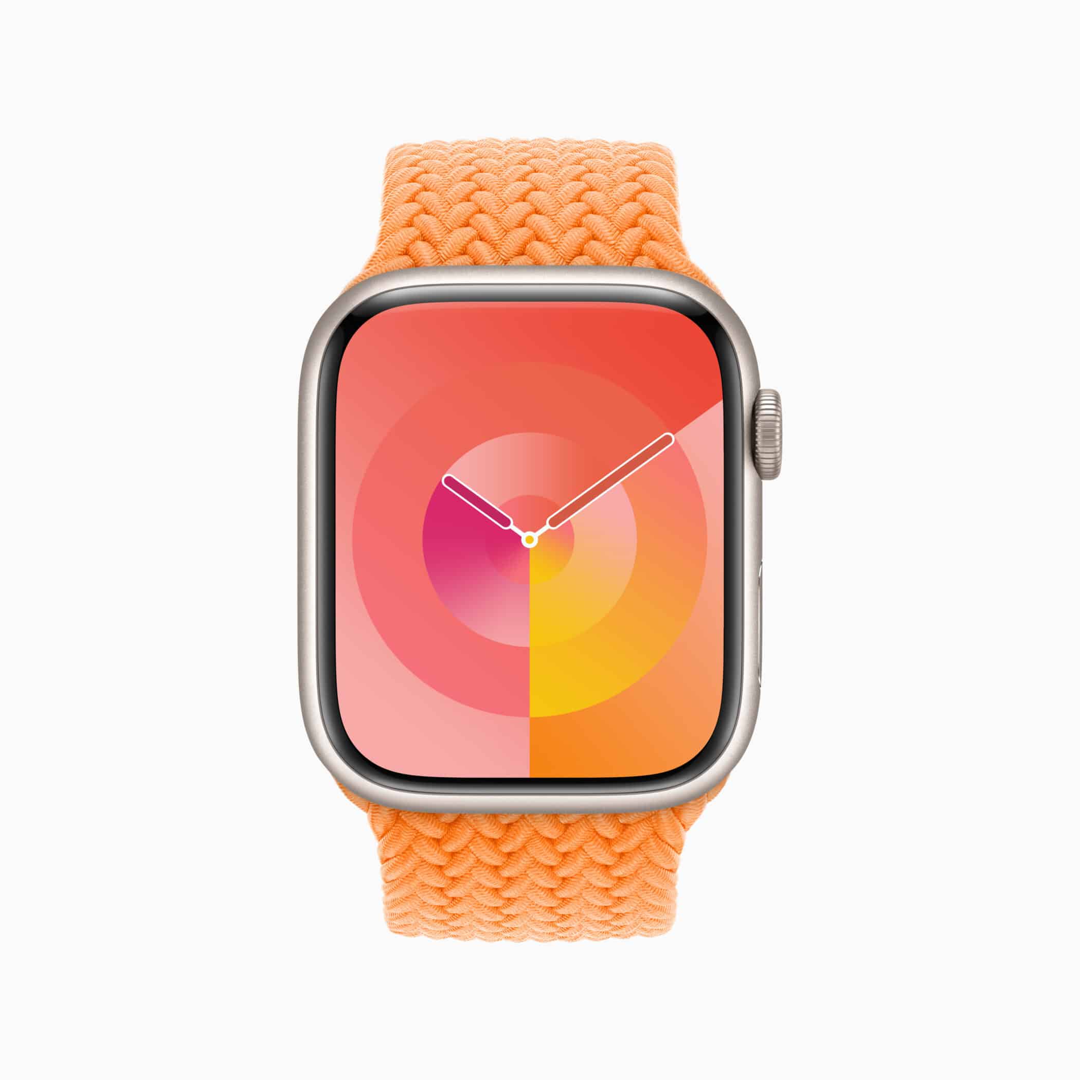 Apple WWDC23 watchOS 10 new Watch faces Palette Marigold 230605