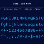 intel one mono font image