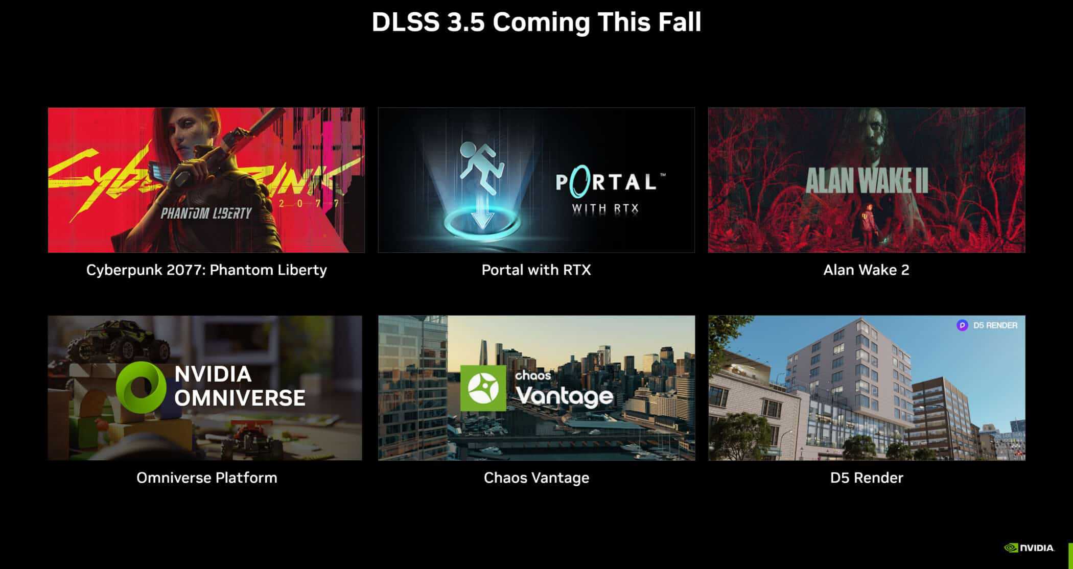 NVIDIA、「DLSS 3.5」を発表：全てのRTX GPUで動作しレイトレーシング品質を向上させる