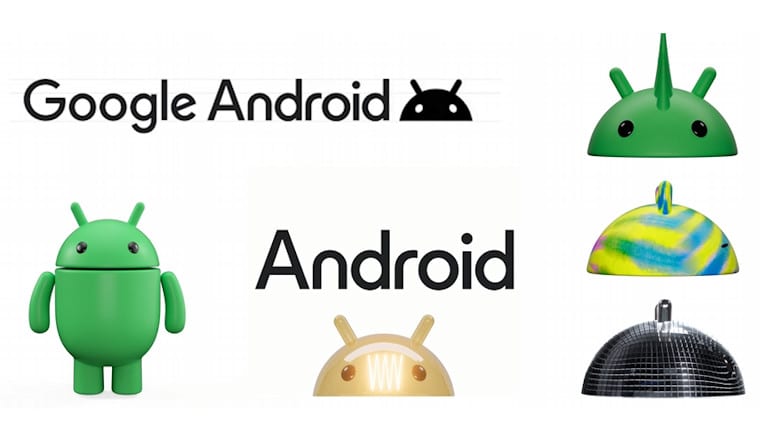 Google、Android 14にてAndroidロゴとドロイド君のデザインを刷新