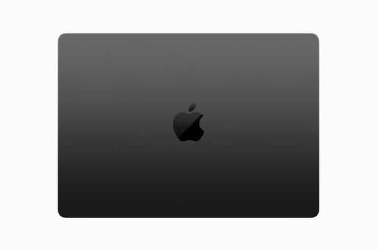 Apple MacBook Pro top view 231030