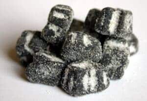 Swedish salty liquorice