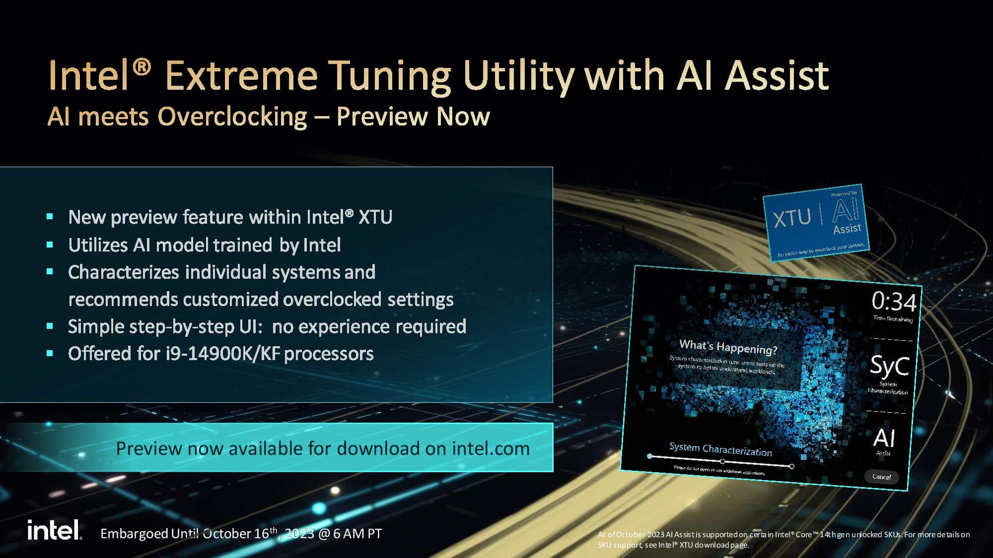 intel extreme tuning utility with ai assist