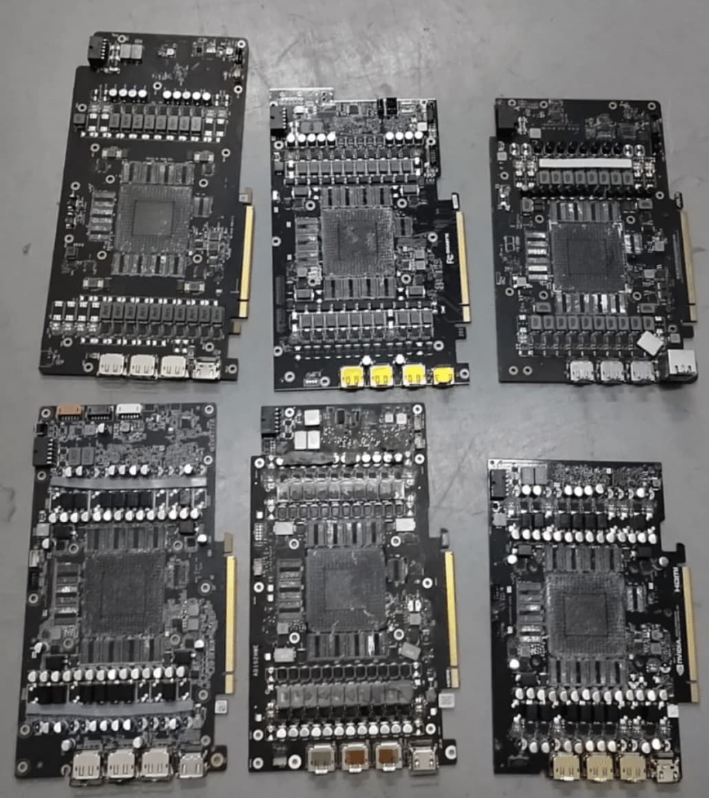 NVIDIA RTX 4090が中国で大量に解体されAI用途に作り変えられている