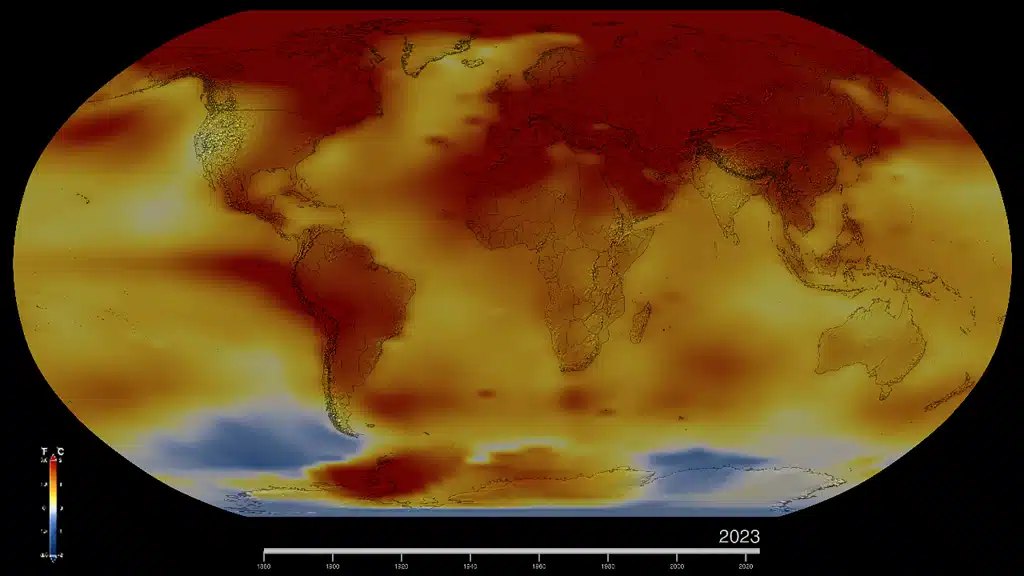 2023年は過去10万年間で最も暖かい年だった