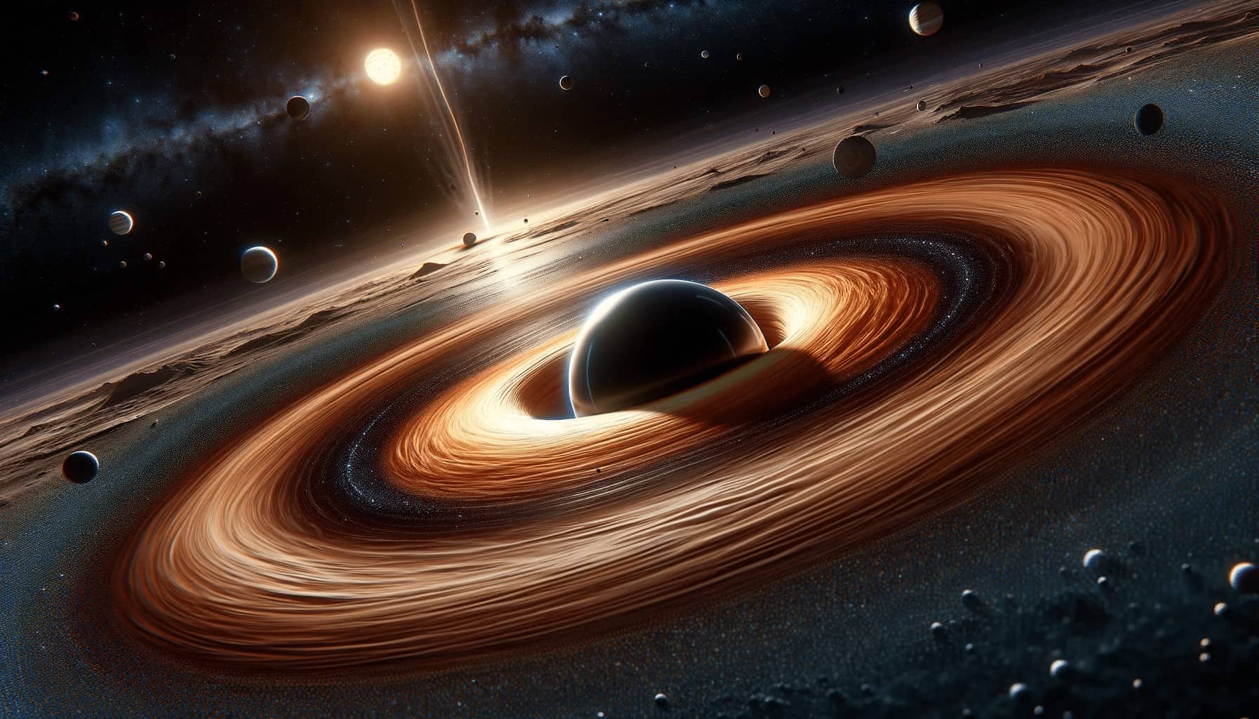 宇宙創成の頃から存在するブラックホールが10年に1度太陽系を通過して惑星軌道に影響を与えているかも知れない