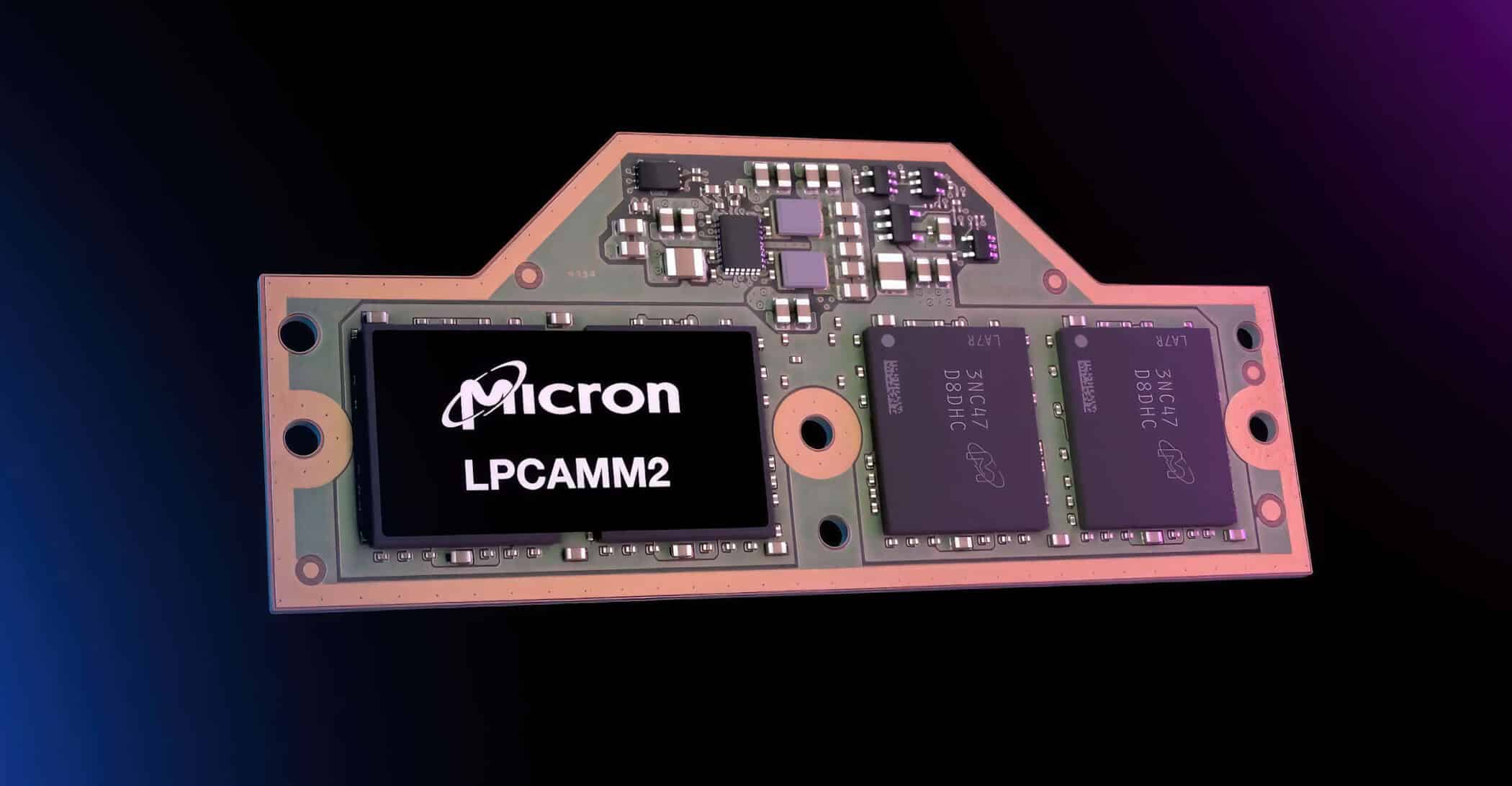 Micron、LPCAMM2を発表 – コンパクトで電力効率に優れたノートPC用メモリモジュール規格